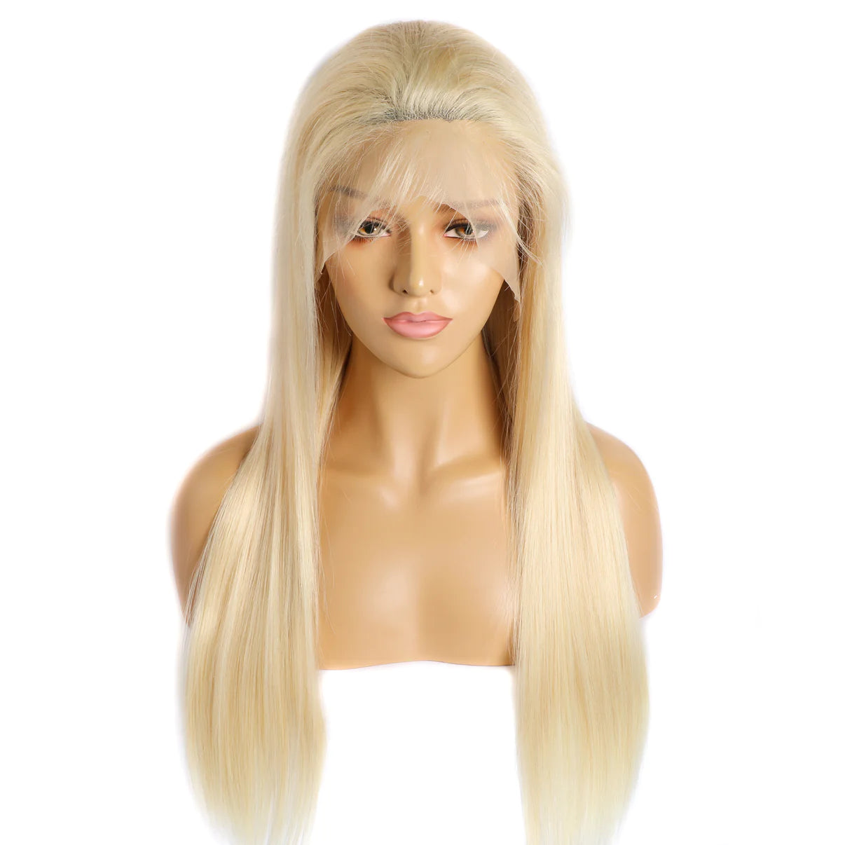 Glueless Straight Lace Wig Blonde
