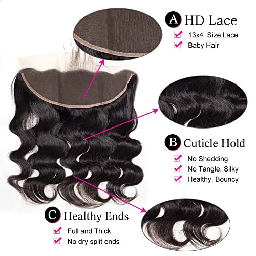 Body Wave Virgin Lace Frontal 13x4