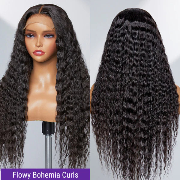 Bohemian 210% HD Virgin Hair Lace Wig Full Frontal 13x4