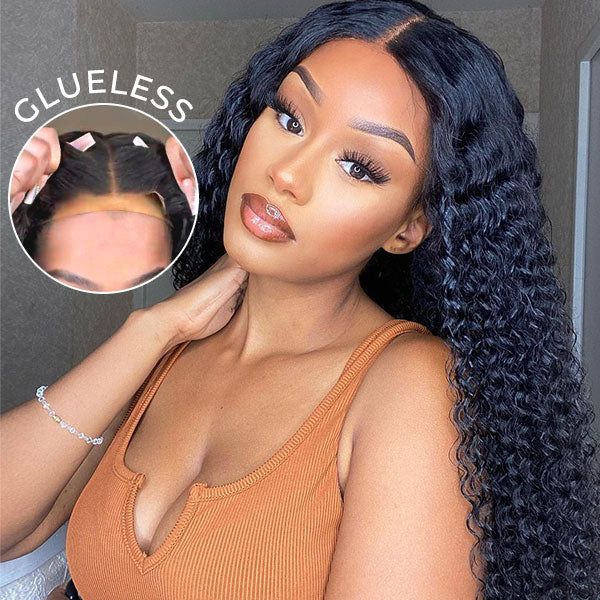 Deep Wave 210% HD Virgin Hair Lace Wig Full Frontal 13x4