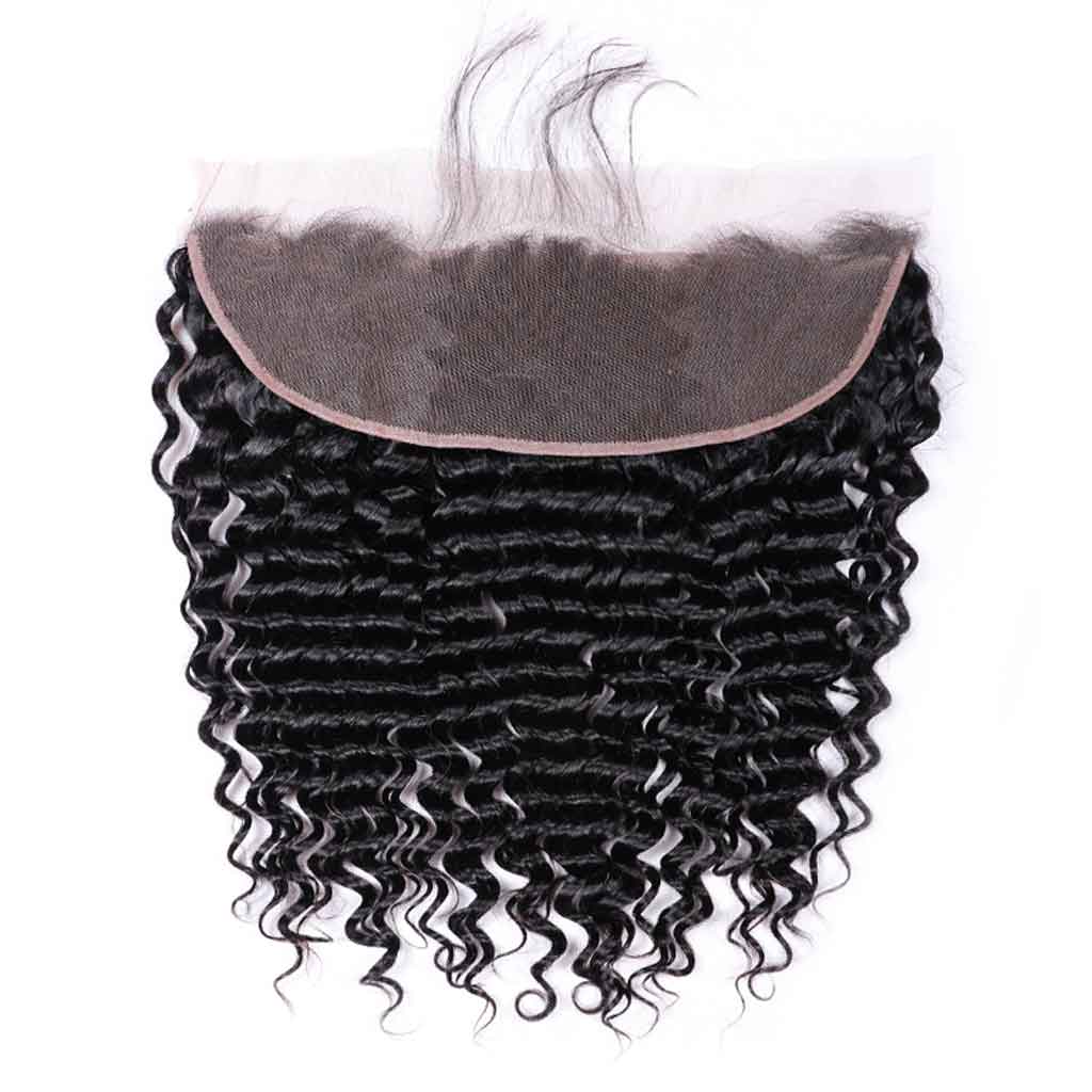 Deep Wave Virgin Human Hair 13X4 Lace Frontal