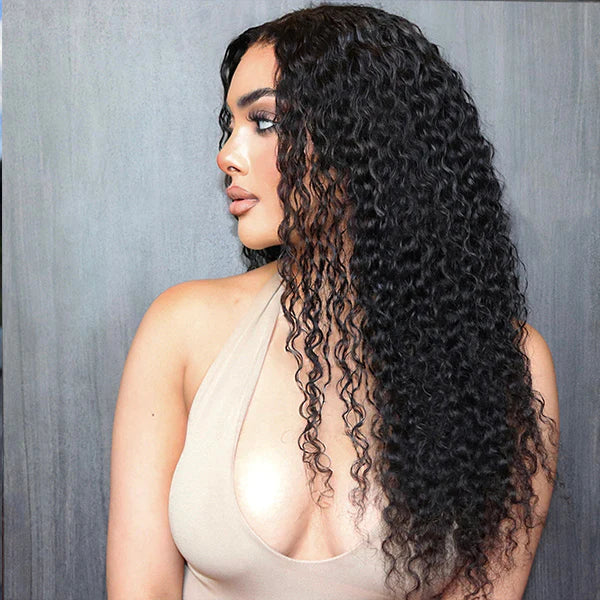 Deep Wave 210% HD Virgin Hair Lace Wig Full Frontal 13x4