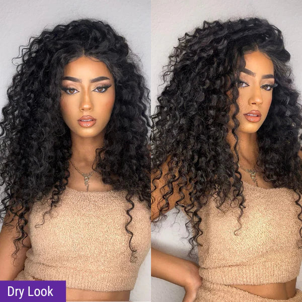 Deep Wave 210% HD Virgin Hair Lace Wig Full Frontal 13x4