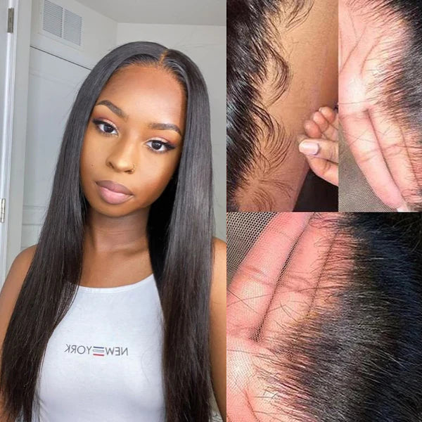 Straight 210% HD Virgin Hair Lace Wig Full Frontal 13x4