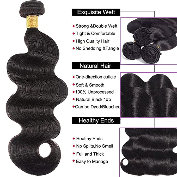 Body Wave 12A Malaysian Virgin Bundles