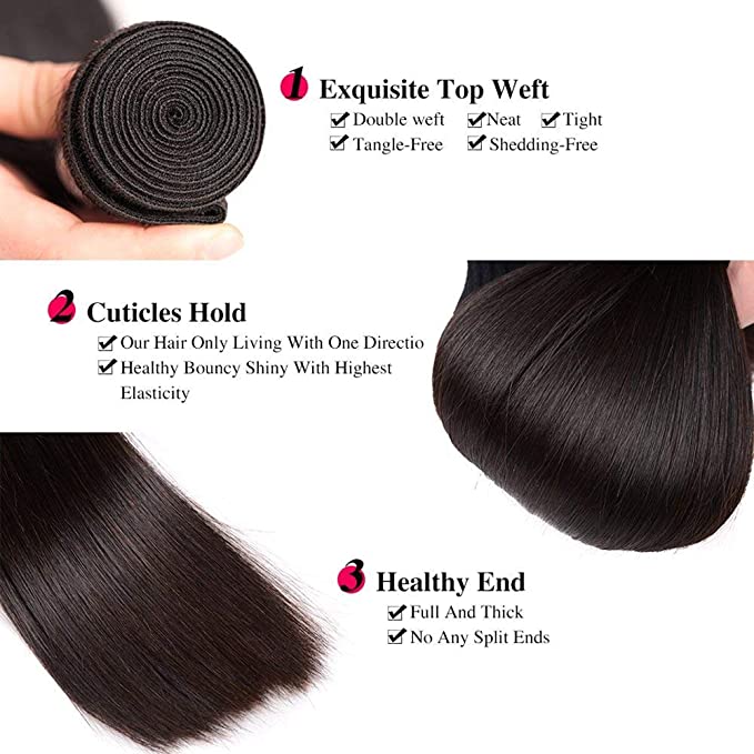 Straight 12A Malaysian Virgin Bundles
